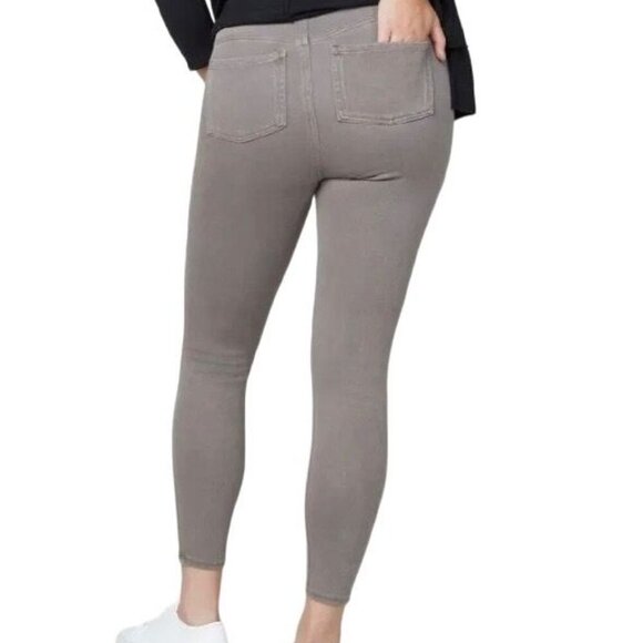Spanx Womens Jean-ish Ankle Leggings Size Medium Earthy Taupe - Picture 2 of 8